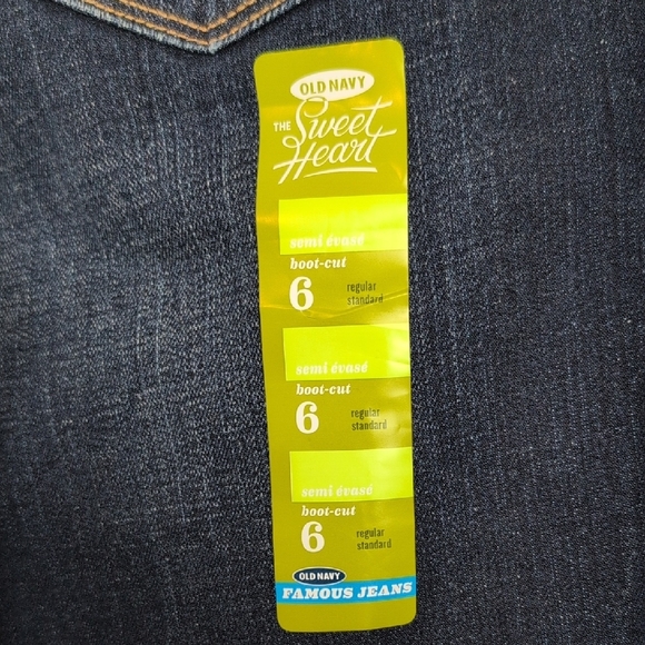 Old Navy Women's Boot Cut‎ Jeans in Indigo Size 6 New - Picture 5 of 9
